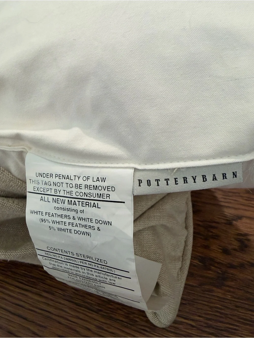 Pottery Barn Coastal Nautical Embroidered Seashell Decor Pillow Cover 18x18 Tan